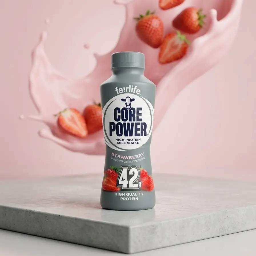 Core Power Elite Strawberry High-Protein Meal Replacement Beverage, 42g Protein, 14 fl oz Ready-to-Drink Bottle