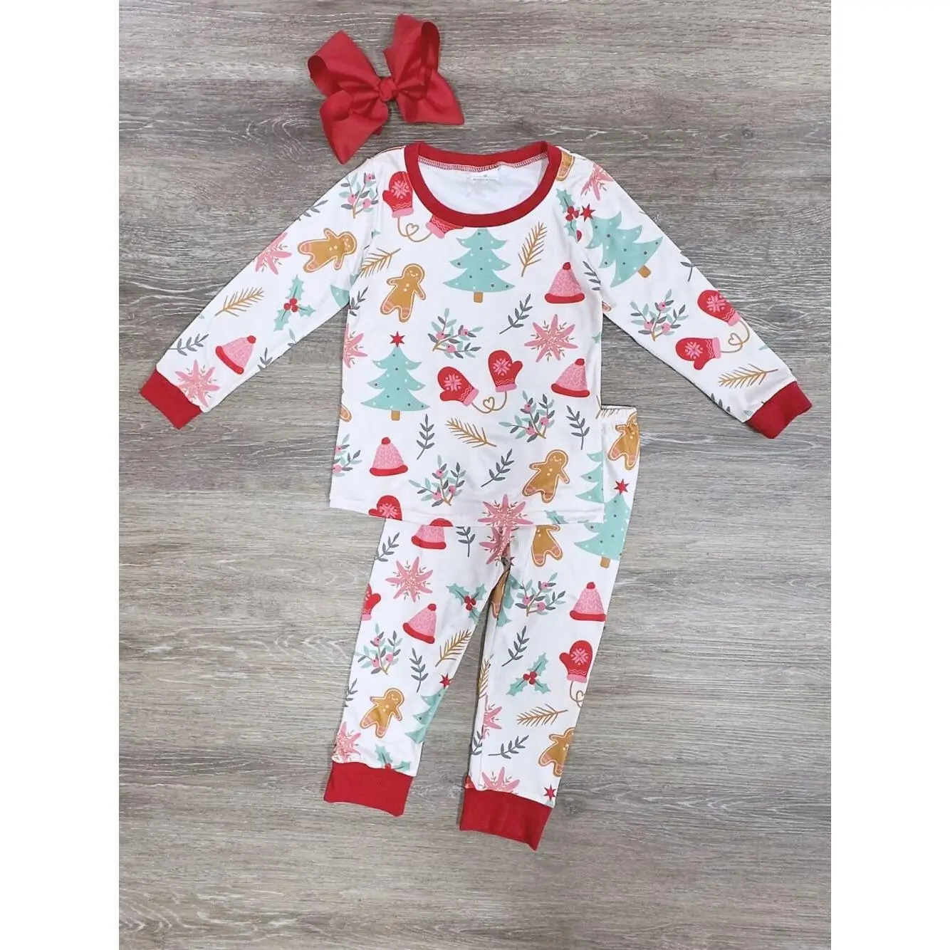 Christmas Cheer Girls or Boys Long Sleeve Pajama Set