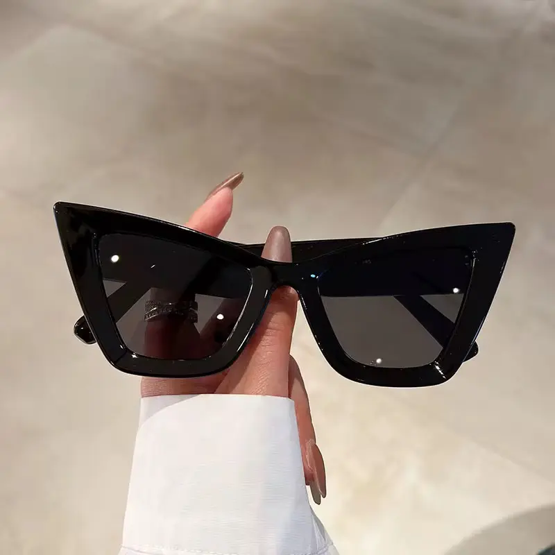 Haunting Sunglasses Cat Eye Gothic - Black Polarized Wrap Around Eyewear with Unique Design Stylish Fit TAC Lens TR90 Frame UV400 Protection Elevate Your Style