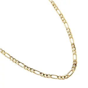 2MM 10k Yellow Gold 20 Inches 1.5 grams Figaro Chain Necklace For Mens Womens