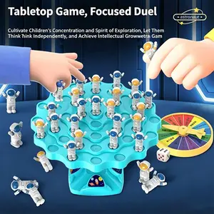 Spaceman Balance Tree Board Game, Parent-Child Interactive Puzzle Toy, Child Focus Training, Multiplayer Stress Relief, Durable Abs Material