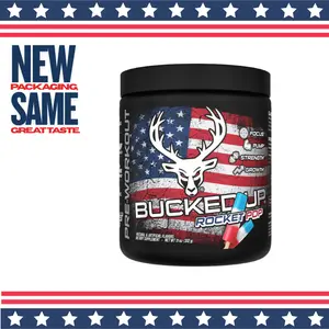 Bucked Up Original Formula Pre-Workout [30 Servings] Supplement for Serious Athletes with 200mg Caffeine per Serving Peach Pomegranate Flavor