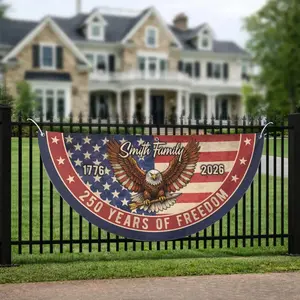 America 250th Anniversary Flag, Semiquincentennial 1776-2026 Patriotic Eagle Outdoor Banner, 250 Years USA,July 4th Decor