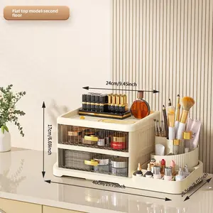 Exquisite, light and luxurious high-end vanity case, containing all beauty and gentleness, Makeup Organizer Box