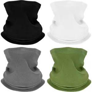 4 Winter  Gaiters for Men, Fleece  Warmer Gators  Mask, Mens Scarf Winter for Cold Weather Running Skiing