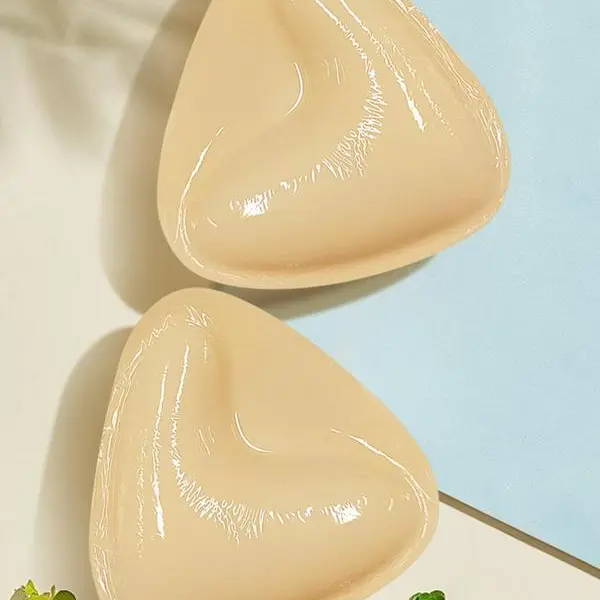 Women's One-Size Nude Adhesive Bra Inserts - Bikini Accessories for Regular Bikini Tops, Invisible Push-Up, Instant Lift, All-Day Comfort, Washable Enhancer