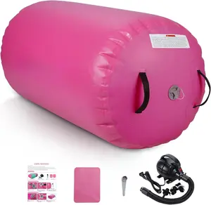 Air Barrel - Air Roller Gymnastics Barrel for  Handspring Trainer, Air Track Tumble Mat with Pump for Gym /Yoga  Exercise/Cheerleading/ and Outdoor Use