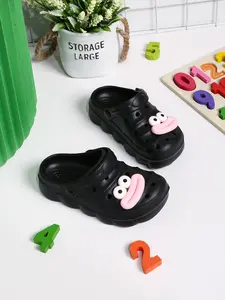 Summer New Holey Shoes, Cute Thick Sole Anti-Slip Comfortable Breathable, Beach Vacation Pool Party Sandals, Boys Girls Indoor Outdoor Slippers