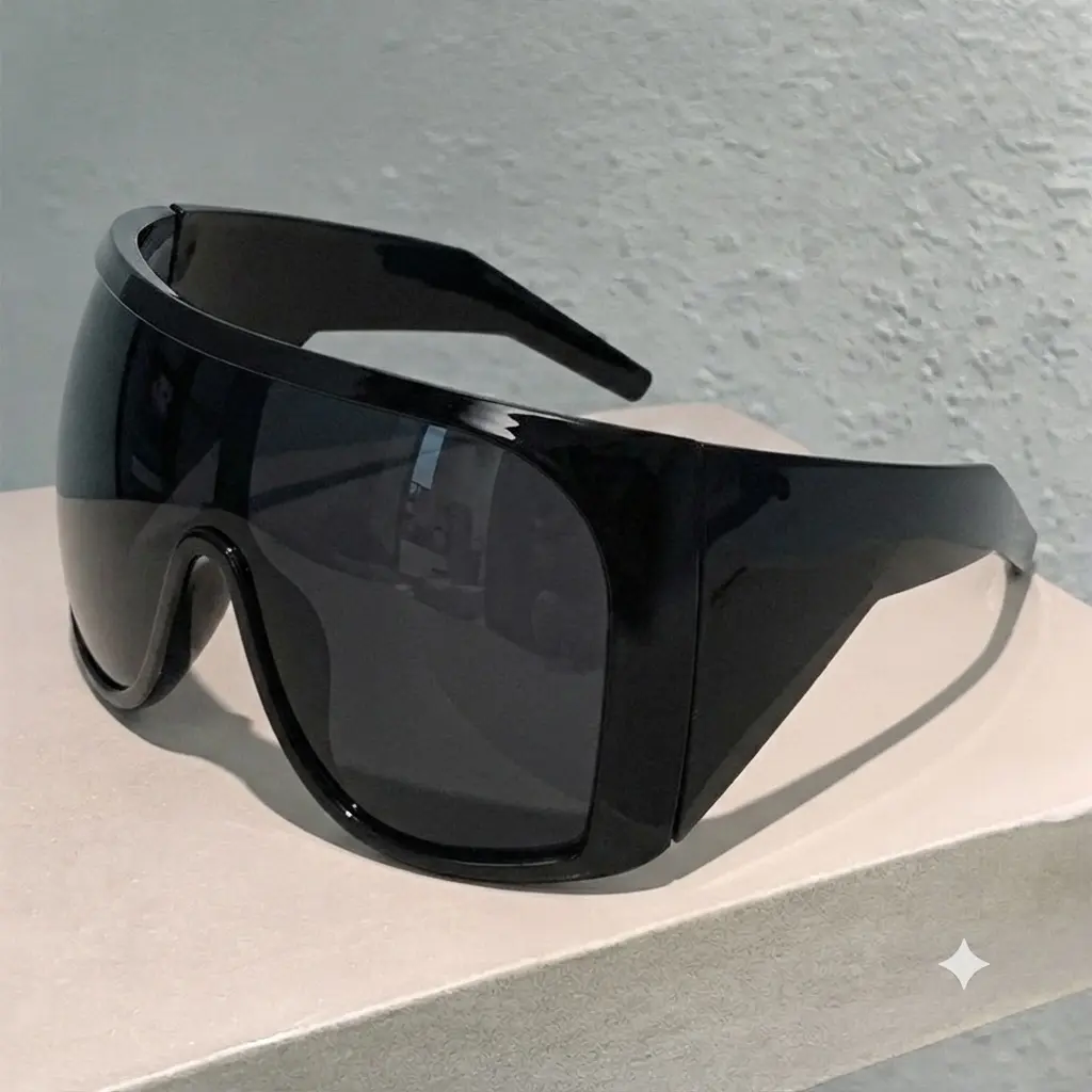 Unisex Shield Sunglasses, Trendy Oversized Sunglasses, Sporty Sunglasses, Fashionable Sunglasses for Biking, Cycling and Outdoor Sports, Sports Eyewear
