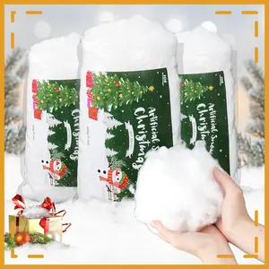 Christmas 1.72LB Fake Snow 780g/27.6oz Fluffy Artificial Snow for DIY Xmas Tree Decor, Cotton Snows for Crafts Showcase, Winter Village Displays, Mantle, Wedding Birthday Valentines Party Decorations