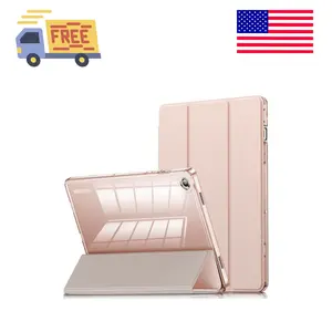 Case for Galaxy Tab A9 Plus 5G, Slim Stand Crystal Clear Protective Smart Cover