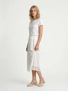 Sweet Lace Skirt Set, Pure Color Milk Waist Skirt, Loose-Fitting, Y2K Style, Spring & Fall Accessories, Perfect for Daily Wear