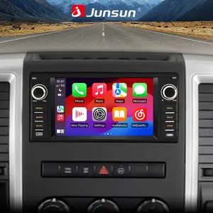 Junsun Android 15 Car Radio Stereo for Dodge RAM 1500 2500 3500 2009 2010 2011 2012 7 inch HD touchscreen multimedia Auto GPS navigation video player DSP Wireless Carplay