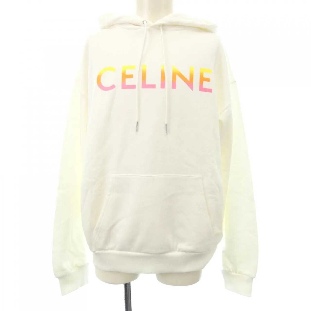 Pre-owned Celine Cotton Small Leather Goods Hoodie