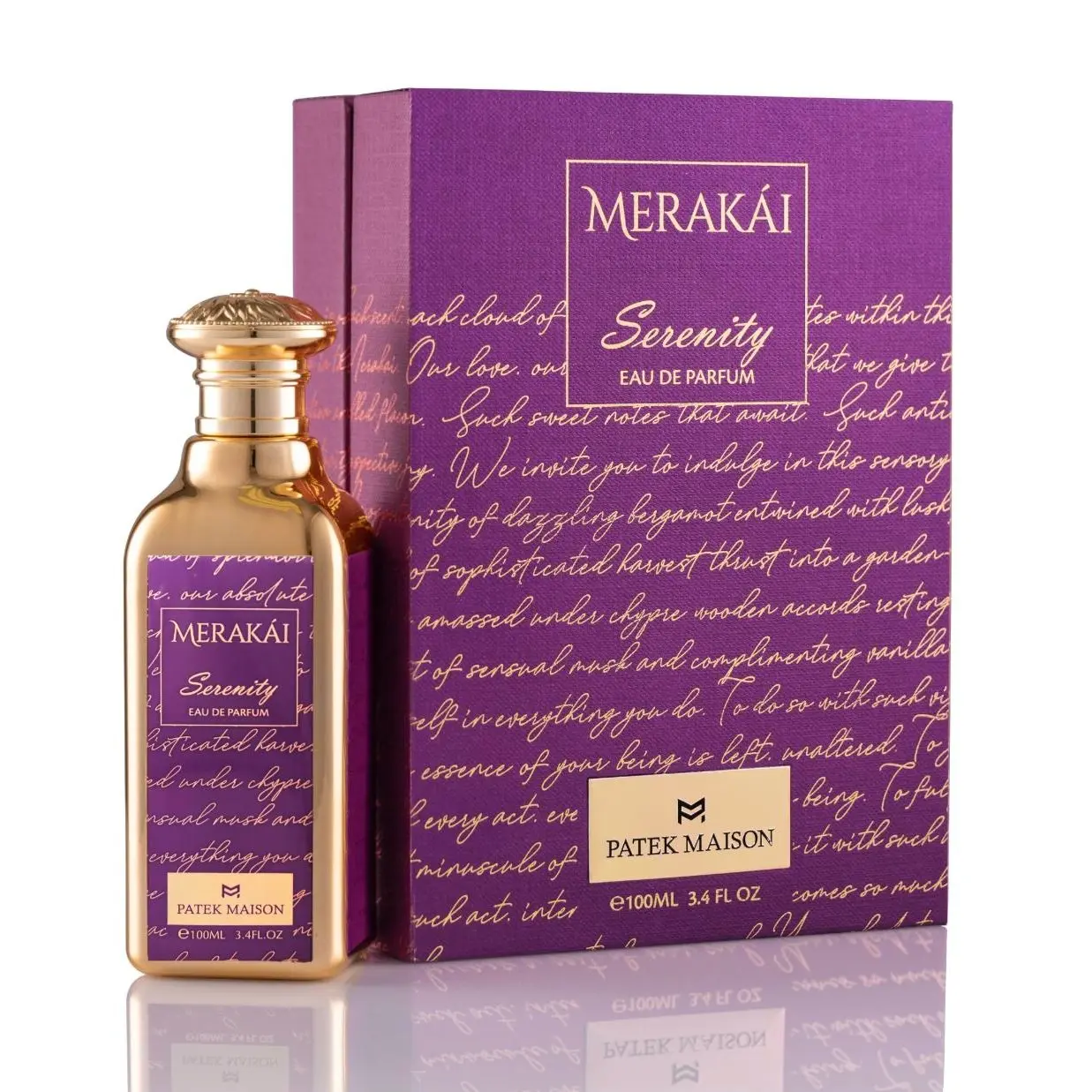Merakái Serenity Eau de Parfum 3.4 oz (100 ml) / Fresh Kiwi + Soft Florals + Texas Cedar