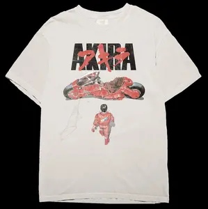 Vintage Inspired Akira T Shirt, Akira Anime Cover, Anime Clothing Vintage- Shortsleeve Crewneck Streetwear Menswear Top Underwear Tshirt