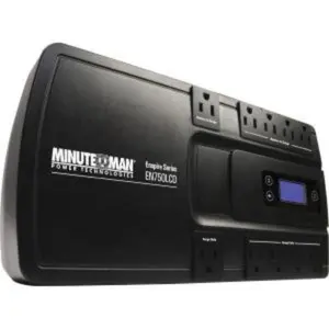 Minuteman EN900LGU Enspire Series Standby UPS 900VA 5-Battery & 5-Surge LCD USB Chargers