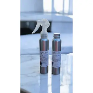 Black Nag Champa Room & Linen Spray - Scented Fragrance in Metal Bottle with Spray Nozzle