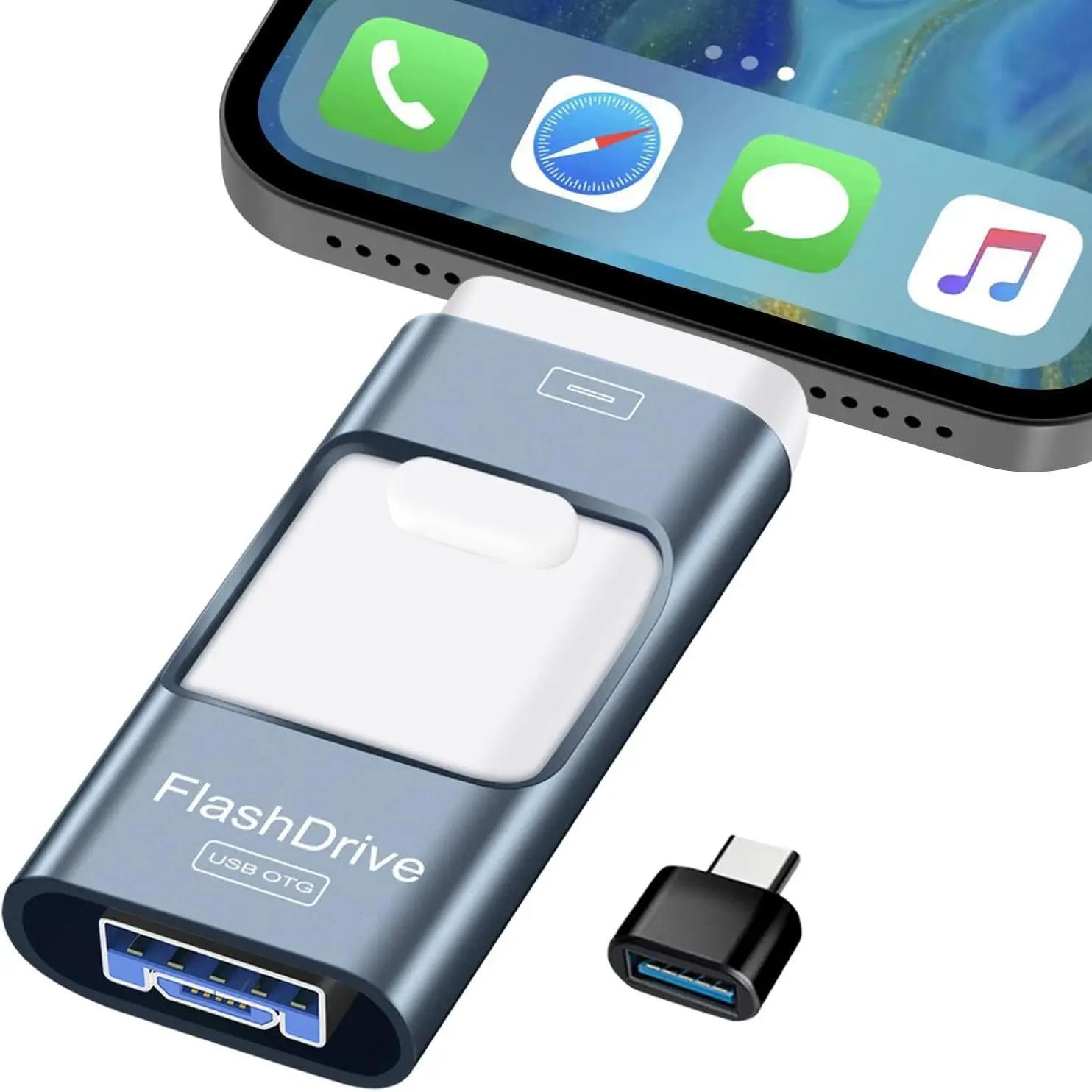 High-Speed USB 3.0 Flash Drive, 3-In-1 Storage Device with Free Type-C Adapter, Compatible with Android and PC, Class 10 Memory Speed, USB Flash Drives