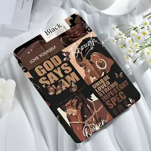 God Said I Am Enough Tablet Case, Casing, Covers, Queen Design, Fits Apple iPad 10.9/10.2/air/9.7/10.5/pro, Tri-Fold with Pen Slot, Sleep Wake Function, Tablet Protective Cover, iPad Accessories other series
