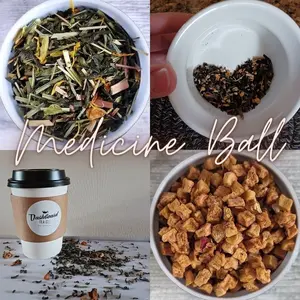Dashboard Tea Company Wellness Combo (Compare to Starbucks "Medicine Ball") Beverage Peach Citrus Mint Green Tea Drink