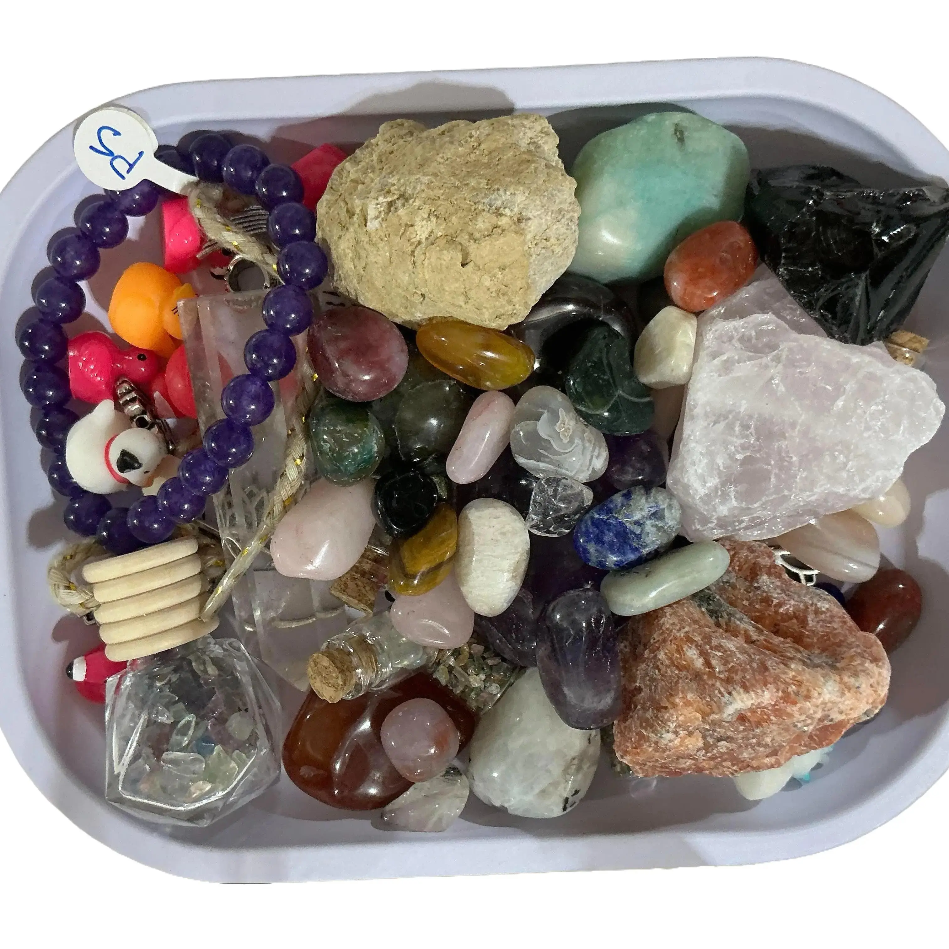 Intuitively Pulled Mini Crystal Bucket - Treasure Trove with Confetti Crystal Mix, Healing-Inspired Jewelry, Mini Crystal Wish Bottles & More desert r