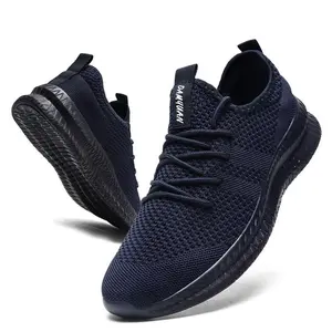 black shoes men sneakers Men's Sports Lightweight Casual Breathable Non-Slip Walking Daily Commuting Runner Mesh Footwear Sneaker Training Running