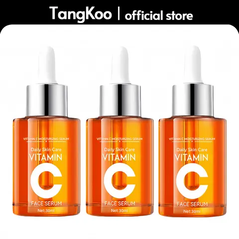 【BUY 1 GET 2 FREE】5X Vitamin C Face Serum (30ml Dropper), 5-in-1 Active VC+ Beauty Products, All Skin Types Face Care Products, Moisturizer for Brightening, Hydrating, Pore Care & Nourishing Facial Essence, Women's New Year Gift