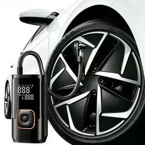 2026New inflator,Air pump,Twin cylinders for faster inflation, 150 PSI,Rechargeable, with LED lighting,Wireless air p,Motorcycle partsmotive repair tools,