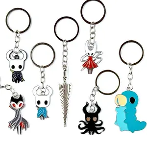 Silksong & Hollow Knight Metal Keychains: Knight, Nail, Hornet, Soul