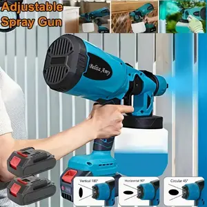 HVLP Paint Sprayer, High Power Electric Spray Gun , 3 Spray Patterns & Adjustable Flow Control, Professional Power Painter for Kitchen Cabinets, Furniture, Fence & Walls Renovations