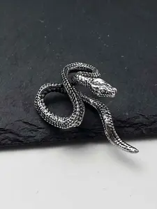 2Pcs Silver Color Snake Charms Pendant Designer Charms Fit Jewelry Making DIY Jewelry Findings