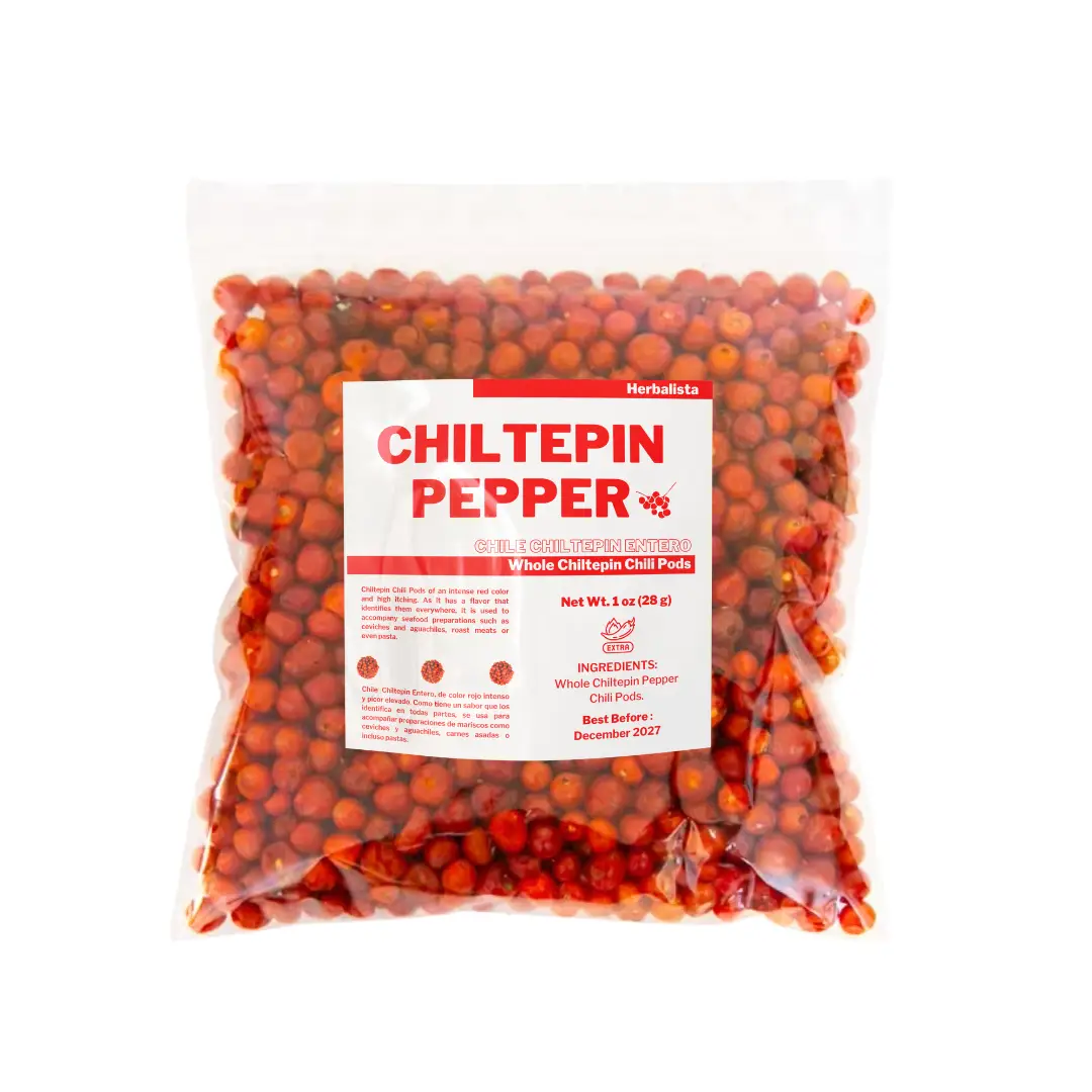 Chile Chiltepin de Sonora - Dried Chiltepin Peppers (Chile Tepin) – 1oz Bag - Great For Seafood, Sauces, Stews, Salsa, Meats | Para Mariscos y Varios