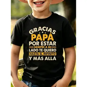 Boy's T Shirt Funny Father's Day Quotes for Dad And Grandpa T T Shirt Small Black Graphic T T Shirts Breathable Sweat Wicking and Soft Suitable for Daily Commutes Lounging at Home and Casual Wear.2026 New Year's Party Street Style Outfits T Shirts summerw