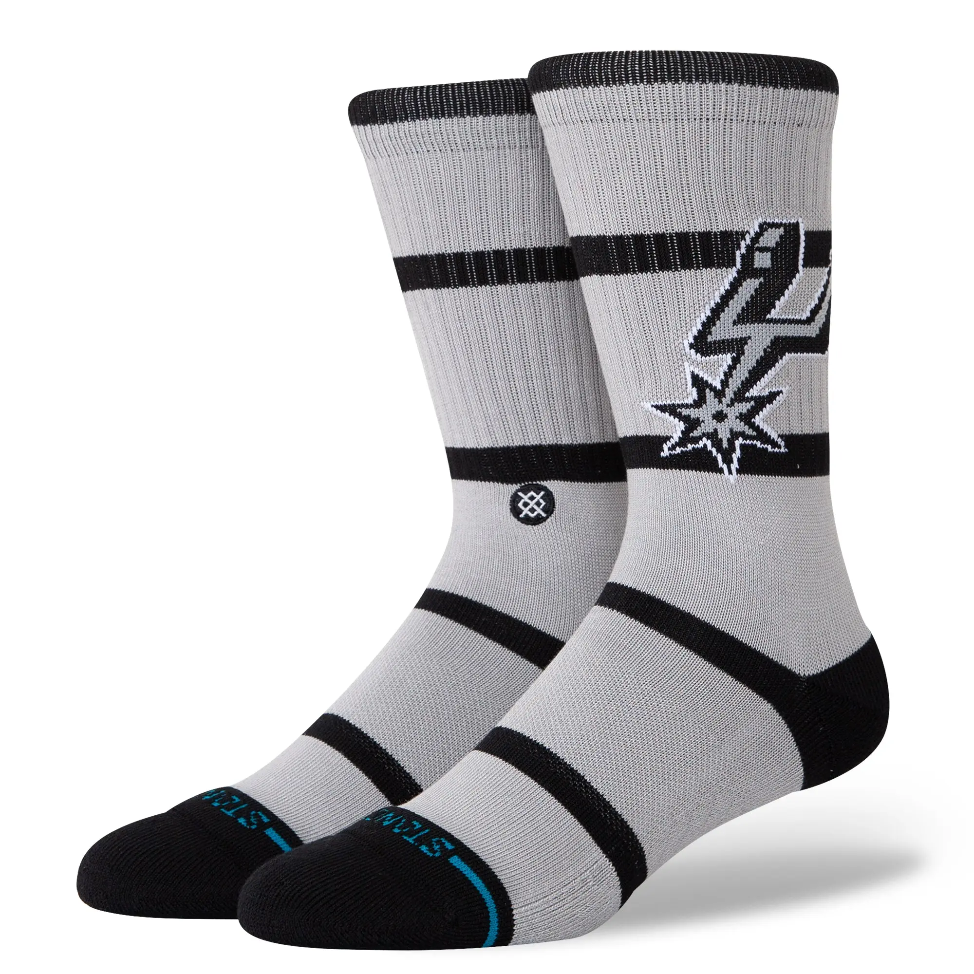 Stance NBA 2024 Prep Crew Socks - Large - SAN ANTONIO SPURS