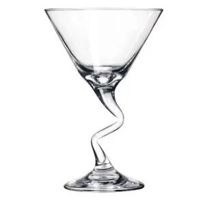 Libbey Z-Stem Martini Glass (Model RLBH901, No. 37799) - 6-Piece Glassware Drinkware Set