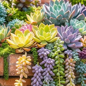 200 Mixed Succulent Seeds Rare Colorful Varieties for Indoor Outdoor Gardening Easy to Grow Perfect for Pots & Rock Gardens