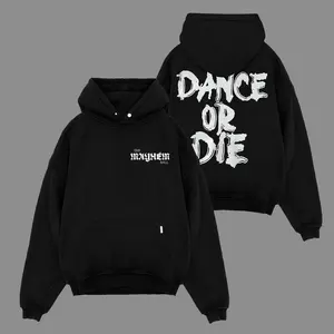 Gaga The Mayhem Ball 2026 Dance Or Die Hoodie, Gothic Graphic Oversized Hoodie, Dark Aesthetic Streetwear Sweatshirt, Horror Punk Style Pullover, Unisex Concert Merch Hoodie