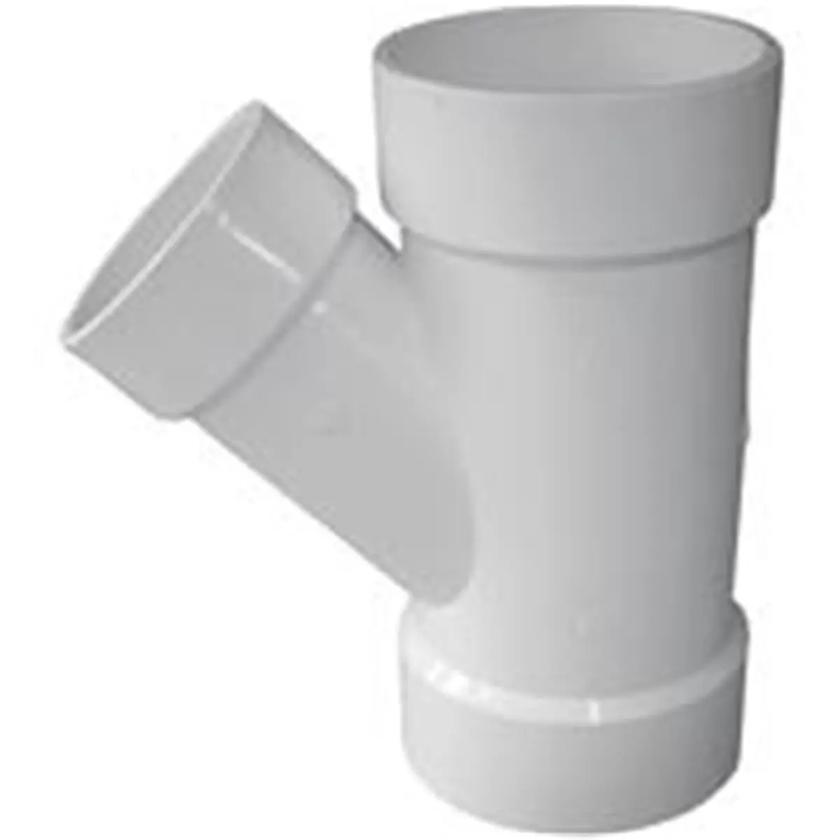 Charlotte Pipe & Foundry PVC 00601 2400HA 6 x 4 in. DWV PVC Reducing WYE, Drain Pipe, Horizontal Drain Pipe, Pipe Connection
