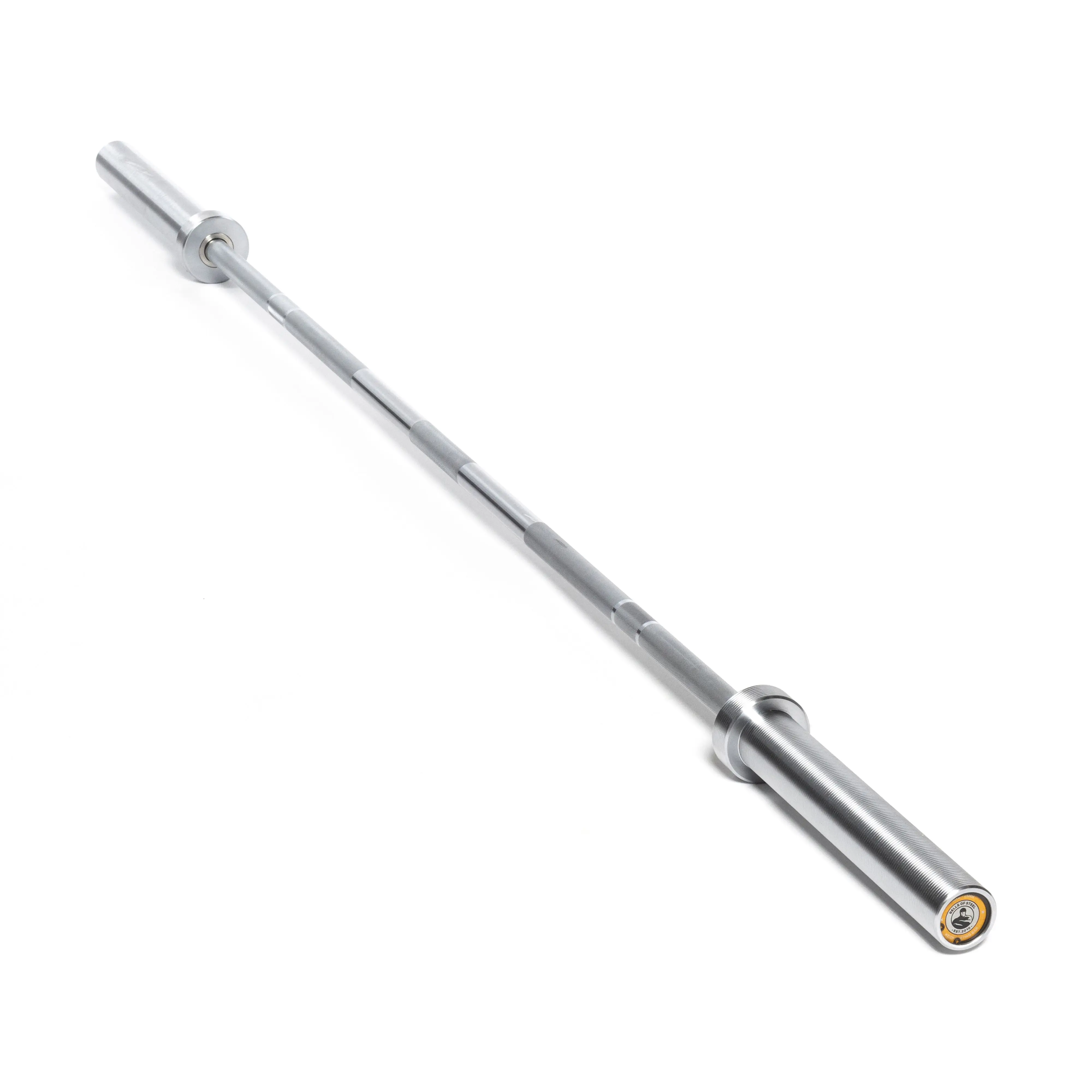 Bells of Steel Women's Olympic Lifting Standard Barbell - Hard Chrome Finish, Needle Bearing, Secure Grip, Smooth Spin, Weight Lifting, Resistance Training, Lively Whip