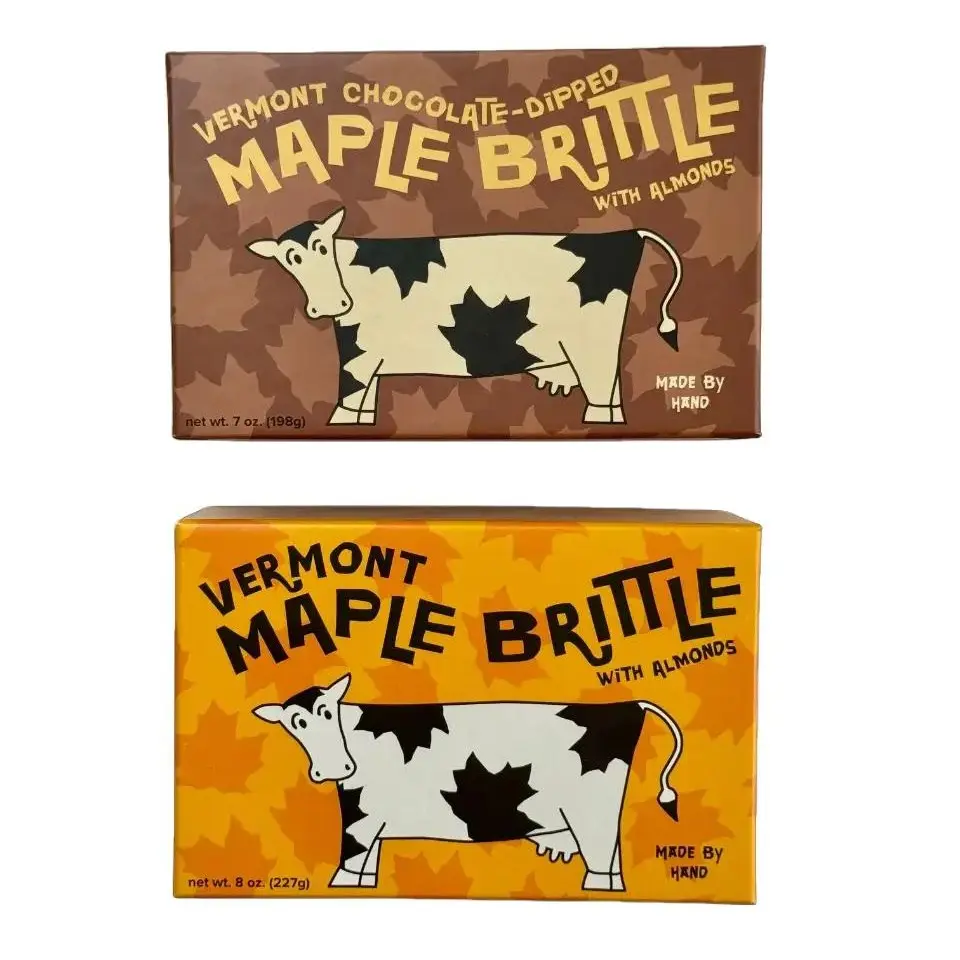 Vermont Maple Brittle With Almonds (7-8oz Box)