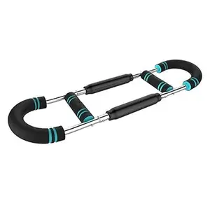 Arm trainer, adjustable chest expander, portable power, arm and chest exercise equipment, home fitness upper body workout tool, detachable design, compact.