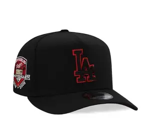 9FORTY New York Yankees 1999 World Series Side Patch Cap – Black Adjustable Hat with Red & Black LA Logo