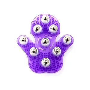 V-Glove Purple Handheld Silicone Body Applicator for Daily Self-Care | Gel Application & Relaxing Massage Lymphatic Drainage | Tool Boosts Circulation Breaks Down  Fatty Tissue