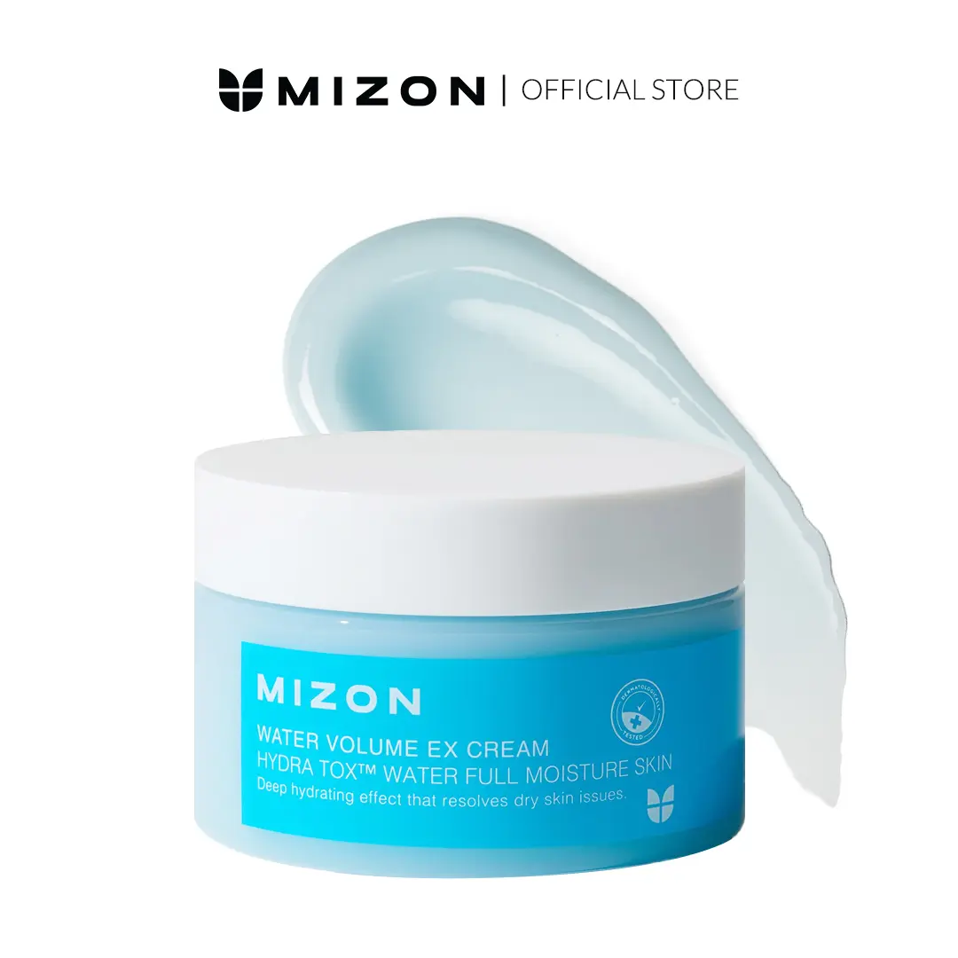 MIZON Water Volume EX Cream – Deep Hydration Gel Cream with Hydra Tox for Soft, Radiant & Moisturized Skin (100ml / 3.38 fl oz)