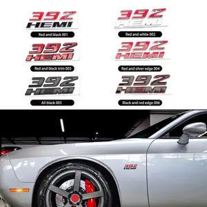 2 x 392 HEMI Left or Right Emblem Badges For Charger Fender Nameplate Decals