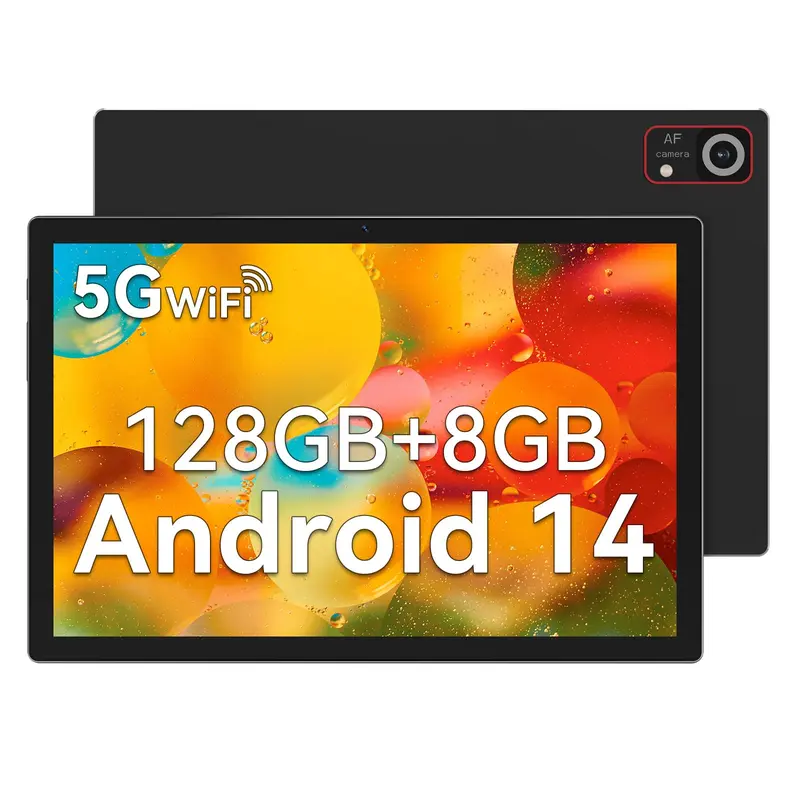 2026 Latest Tablet Android 14 Tablets 10 Inch, 128GB ROM+14GB RAM (8+6 Virtual)+512GB Expandable, Octa-Core Processor, 10 Inch Tablet with 5G WiFi, 7000mAh Battery Tablet PC, Dual Camera, BT5.0
