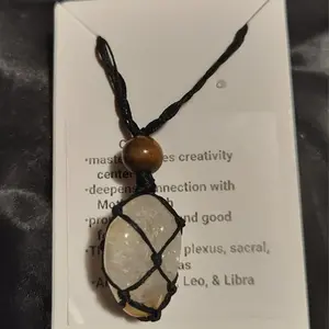 Handcrafted citrine necklace