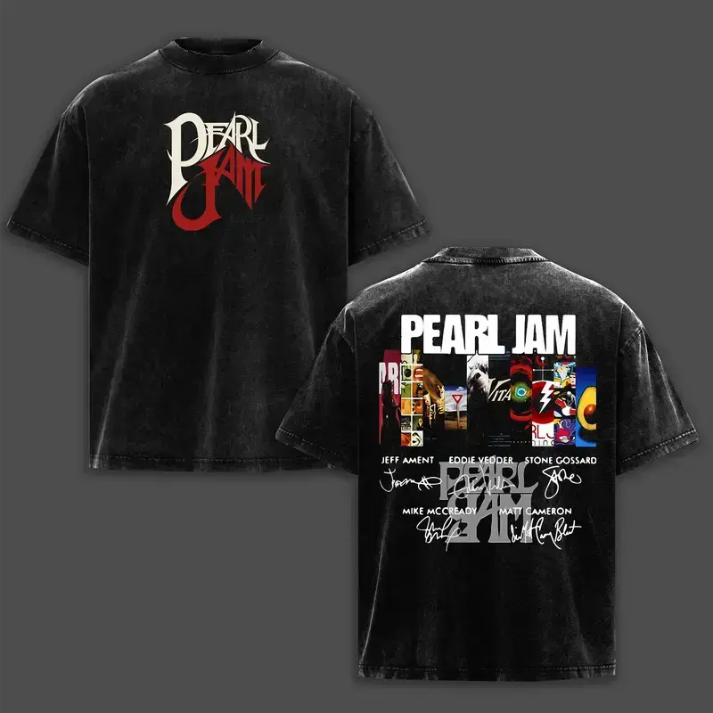 Vintage Pearl Jam - 90s Grunge Band Acid Wash Tee , Vintage Rock Graphic Shirt, Unisex Music Fan Gift, Eddie Vedder Merch