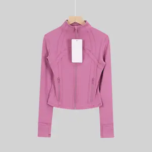 Viral Slim Fit Define-Style Yoga Jacket, Long Sleeve Zip-Up for Workout & Casual Outfits
